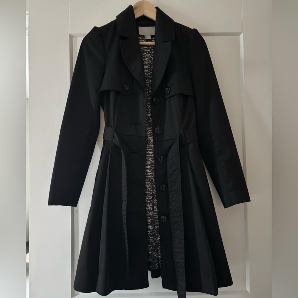 H&M Womens Black Trench Coat